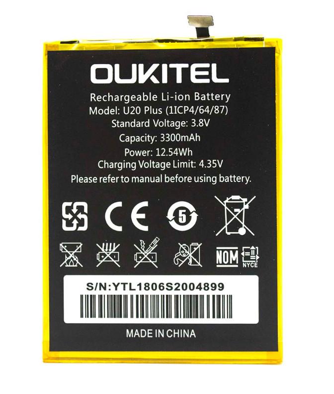 Батарея для Oukitel U20 Plus 3300 mAh (751)