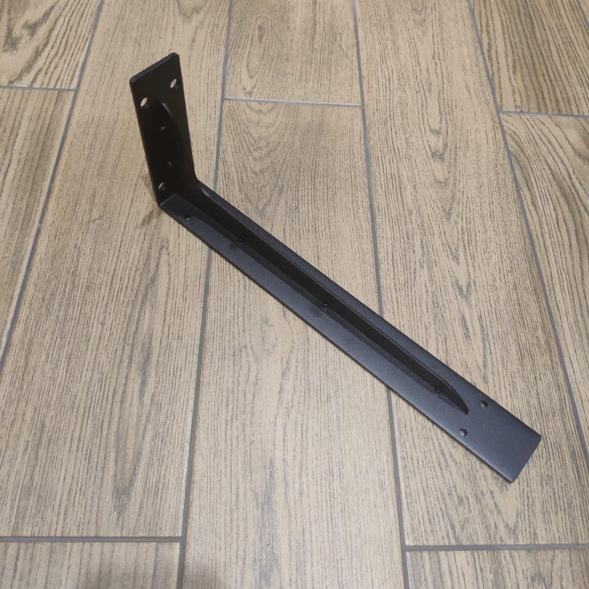 Кронштейн для поличок на стіну Jinrongda Bracket-L 43 см Чорний (3028) - фото 4 Кронштейн для поличок на стіну Jinrongda Bracket-L 43 см Чорний (3028) - фото 4