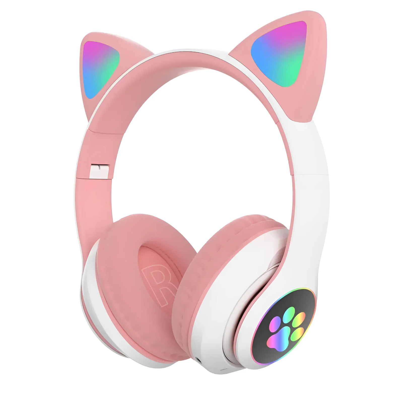 Наушники беспроводные MicroSD с FM-радио Cat Ear STN-28 Bluetooth MP3 Розовый