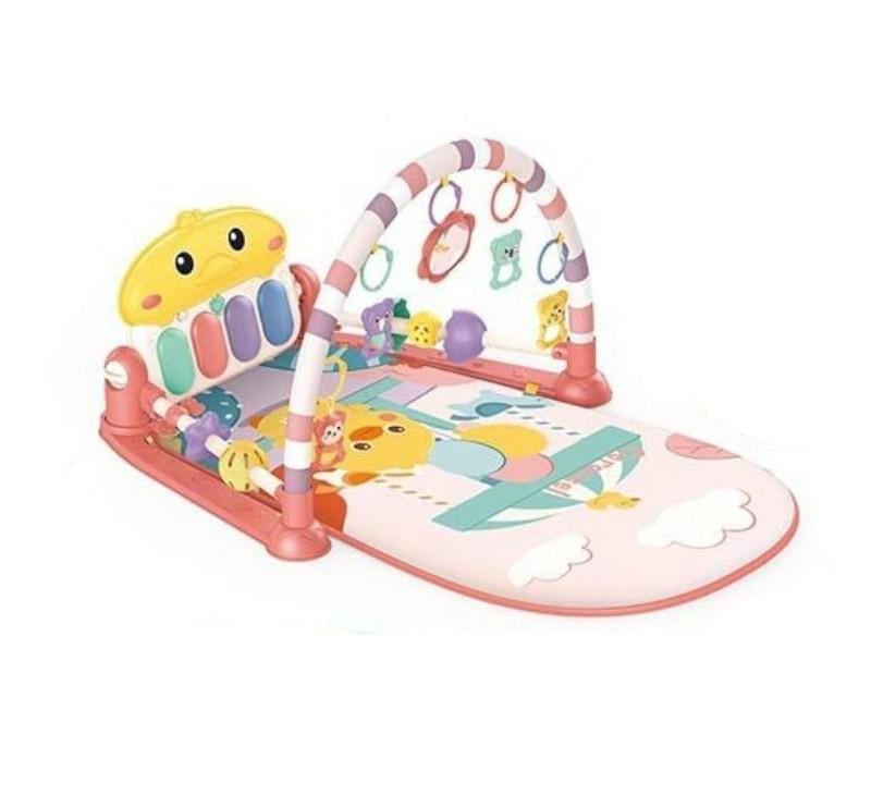 Коврик детский развивающий с пианино/подсветкой и 4 подвесками (698-96)