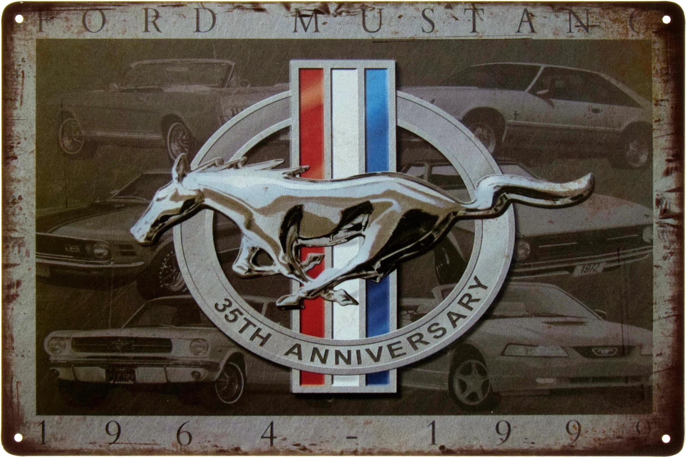 Металева табличка Ford Mustang 1964-1999 20x30 см