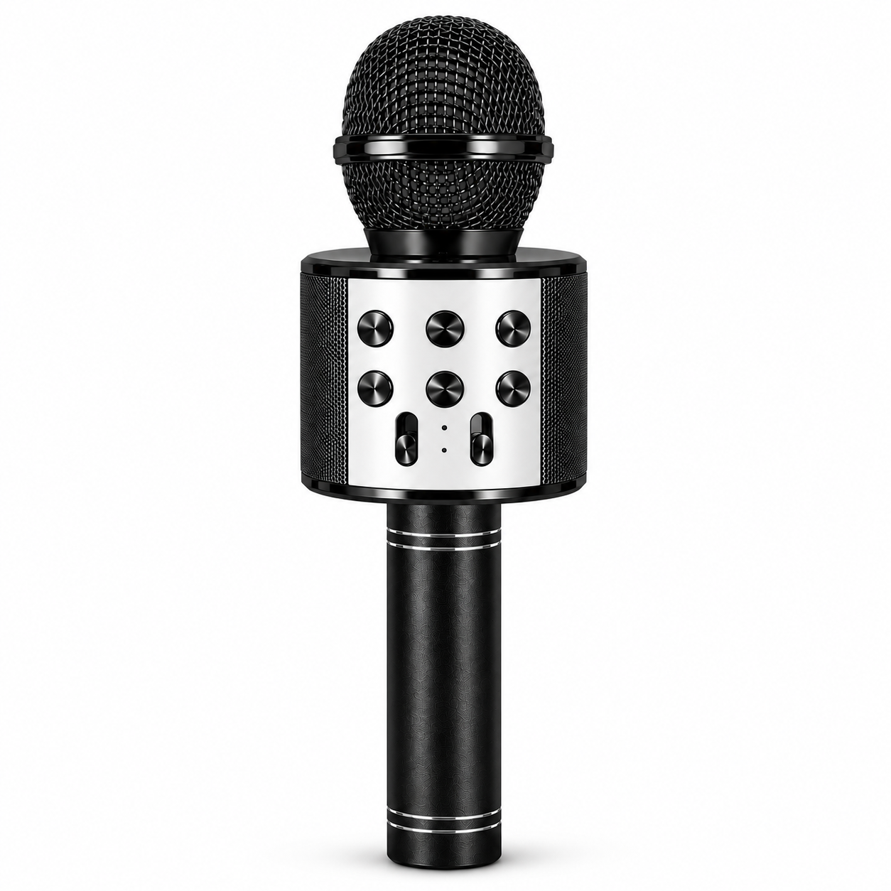 Караоке-мікрофон бездротовий Wster WS-858 2в1 Bluetooth-колонка та MP3-плеєр Чорний (MX-11056)