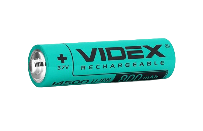 Акумулятор літій-іонний Videx 14500 800 mAh (14500/800/1B) - фото 1