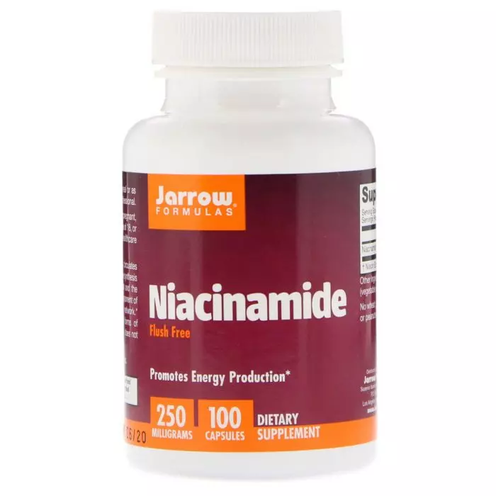 Ниацинамид В3 250 мг Jarrow Formulas 100 капсул (JRW18009)