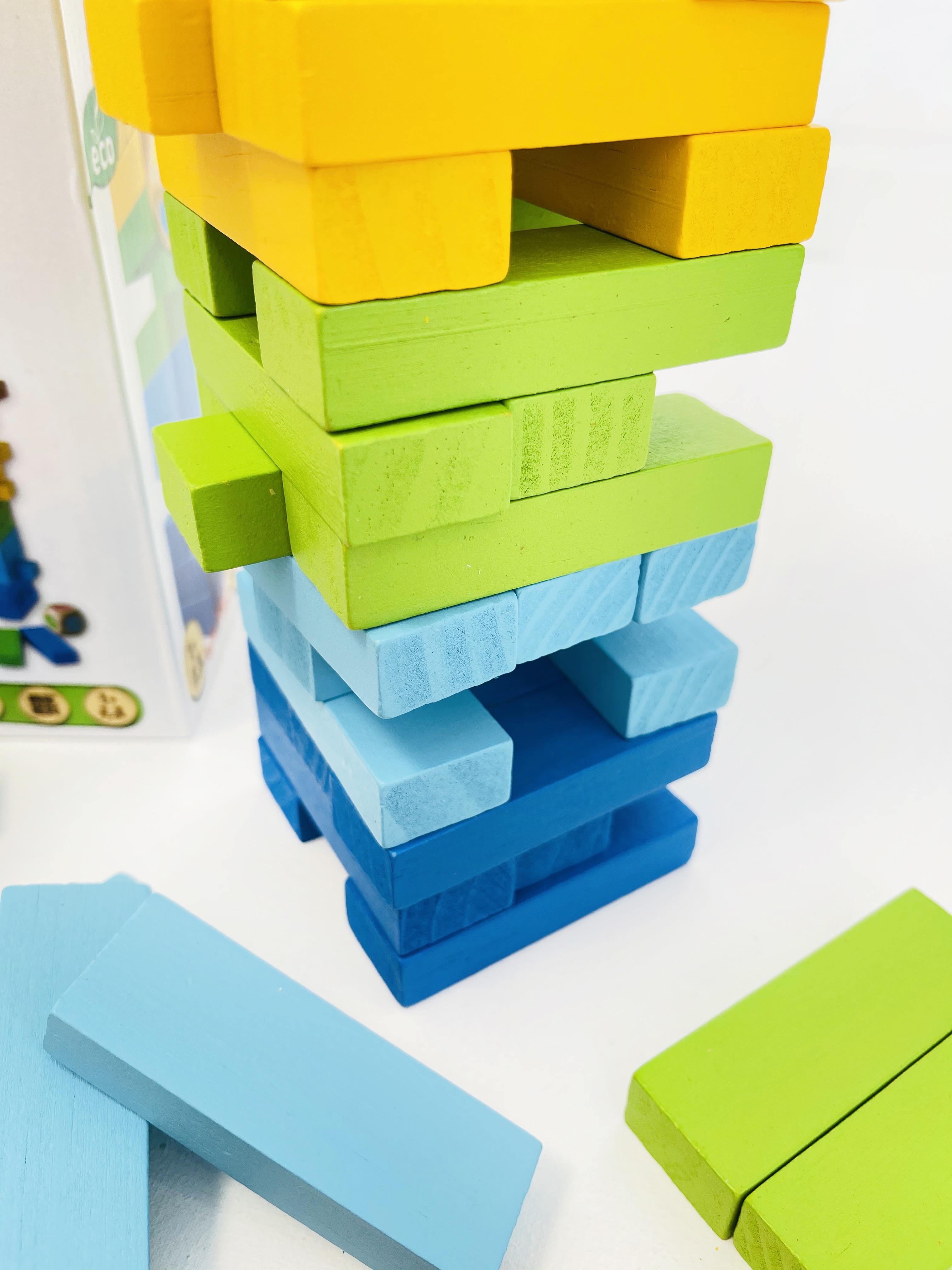 Детская деревянная развивающая игрушка кубики башня Oray - фото 7