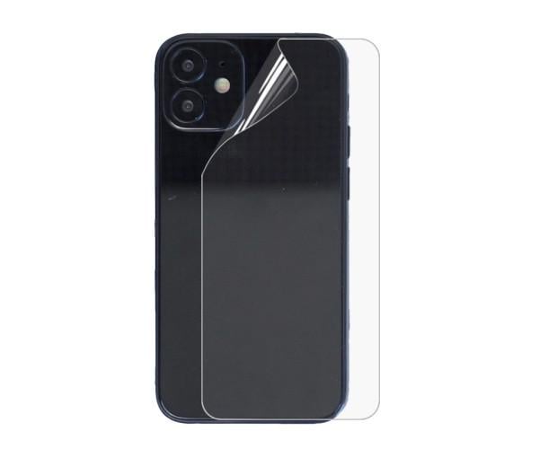 Противоударная гидрогелевая пленка Hydrogel Film для Apple iPhone 12 Mini на заднюю панель, Transparent