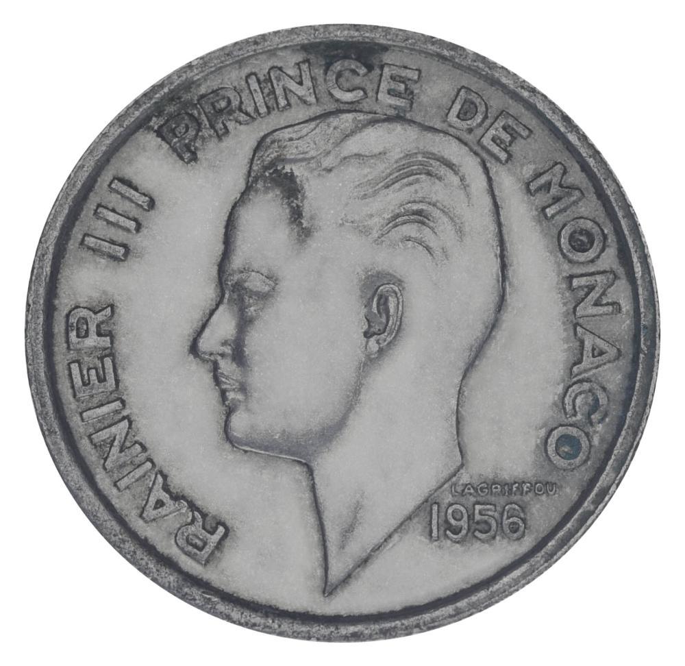 Коллекционная монета Монако 100 франков 1956 F-VF (М20434)