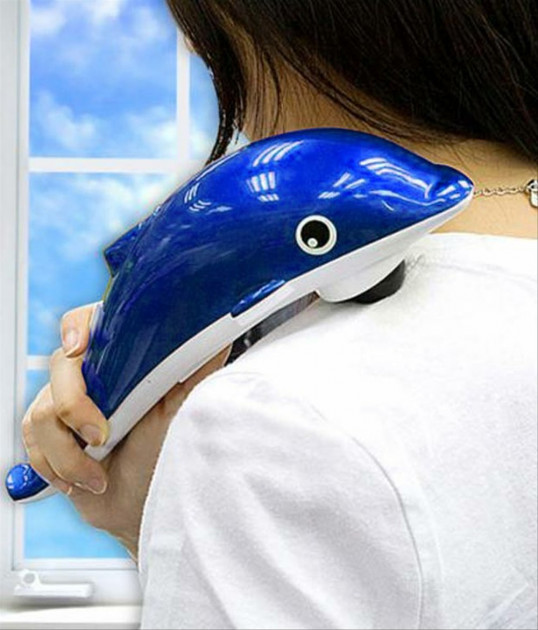 Електричний масажер для всього тіла Dolphin Блакитний (2b901671) - фото 5