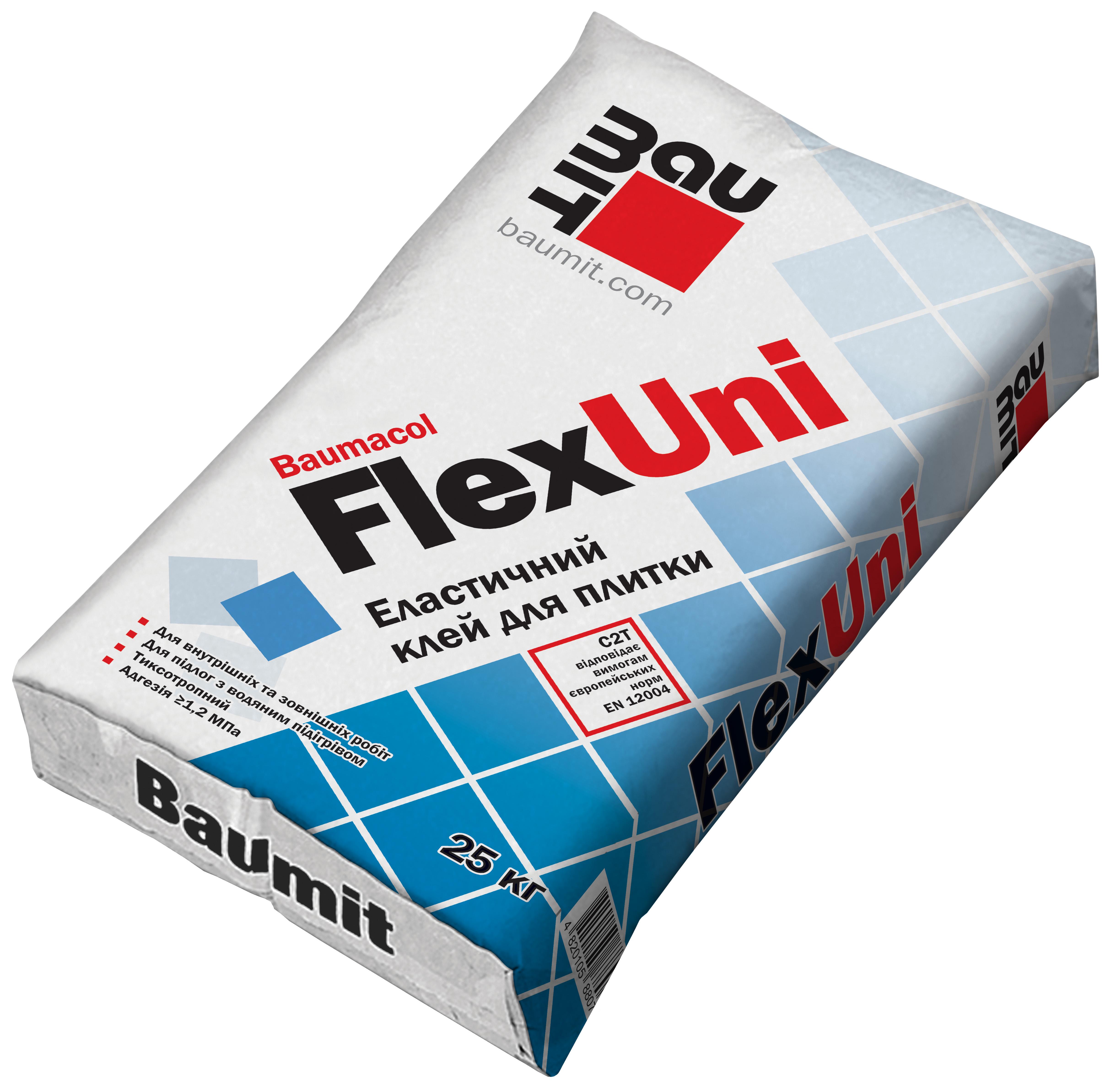 Клей для плитки Baumit FlexUni універсальний 25 кг (23705520)