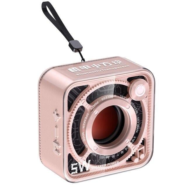 Колонка портативная Bluetooth мини 5 Вт Розовый (DW12P)