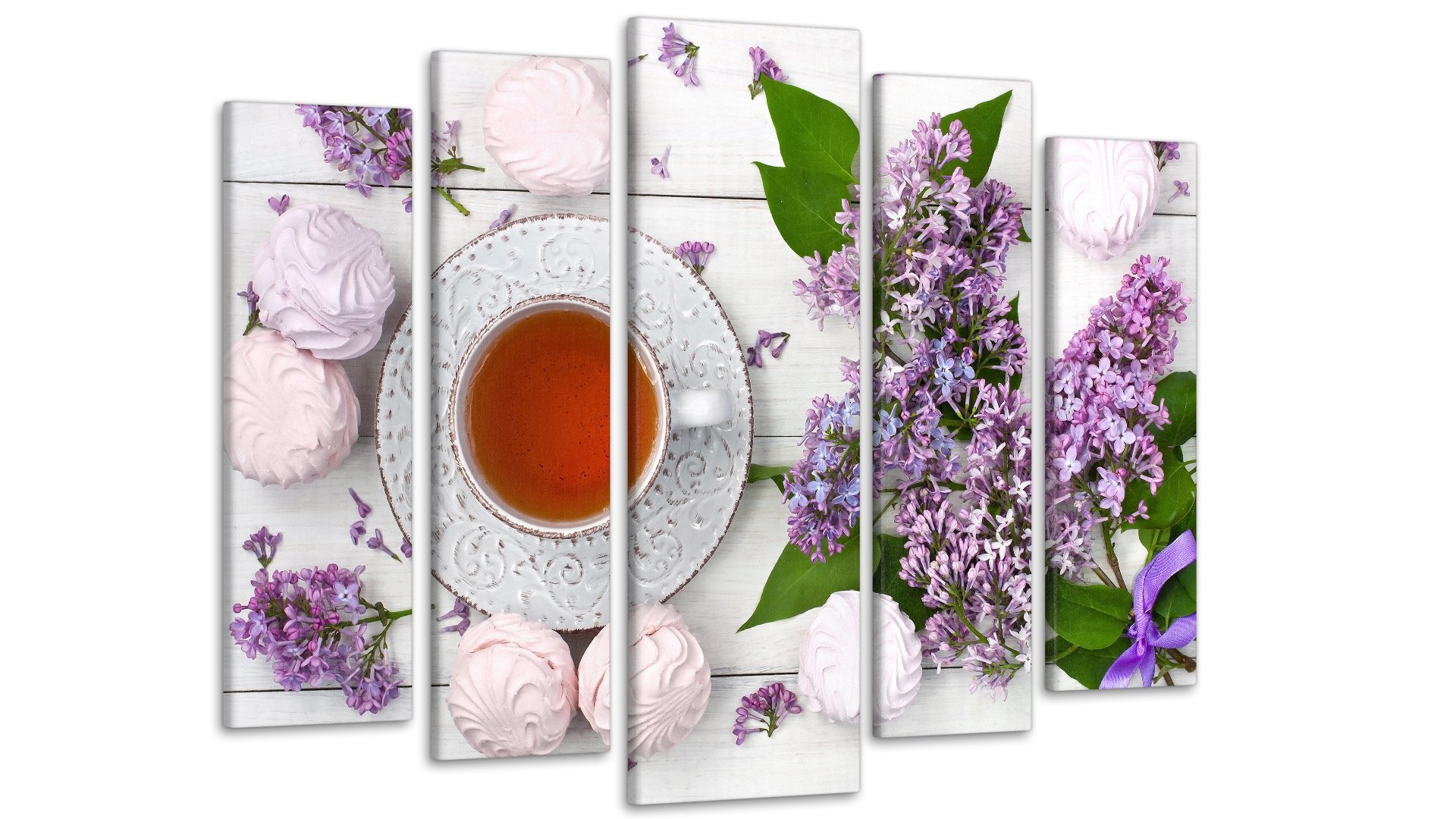 Картина модульная Цветы Чай 80х118 см (Art-338_5)