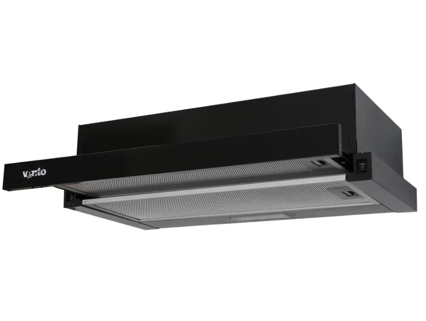 Витяжка кухонна Ventolux GARDA 60 BK 500 LED Витяжка кухонна Ventolux GARDA 60 BK 500 LED