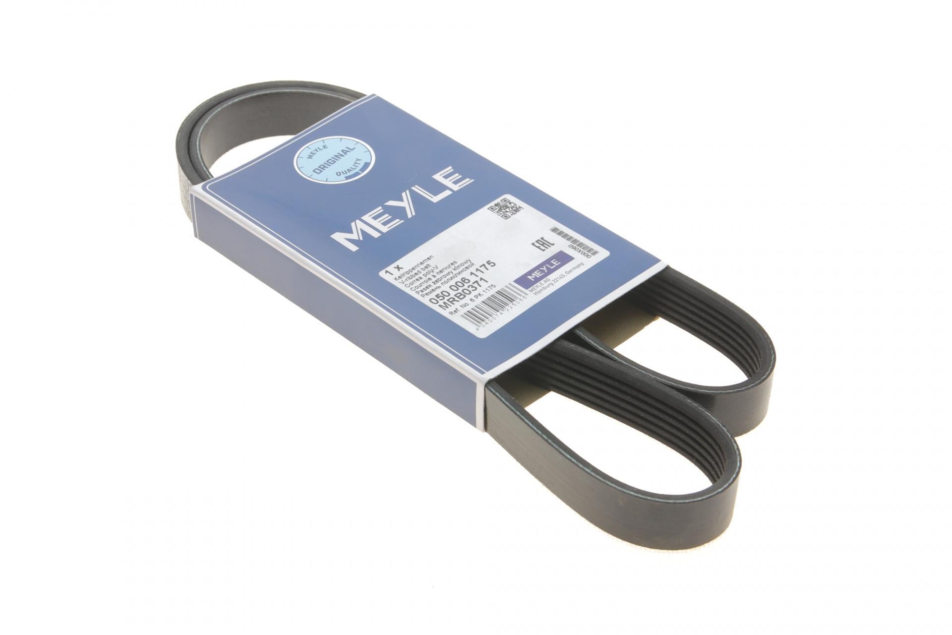 Ремень генератора Meyle Renault 19 1.9dT 90-95 6PK1175- 050 006 1175