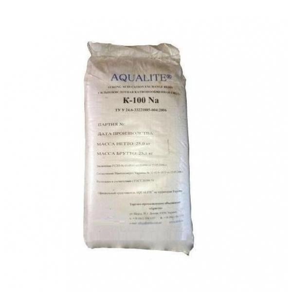 Катионит гелевый Aqualite K-100 Na FC 25 кг