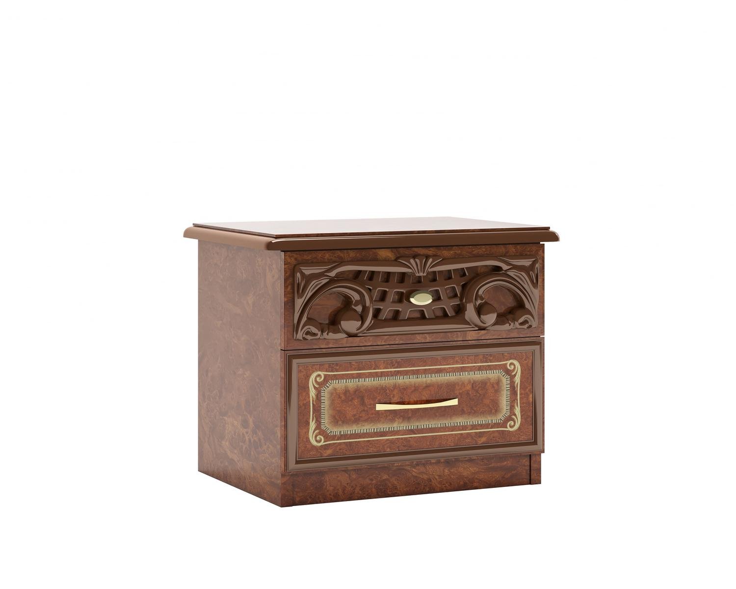 Тумба прикроватная Світ меблів Кармен Новая ДСП 2 шт. Пино орех (51475)