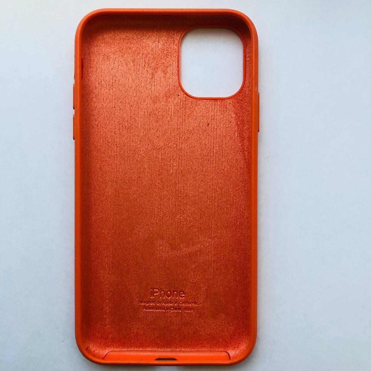 Чехол Silicone Case для Apple iPhone 11 Apricot Orange - фото 2