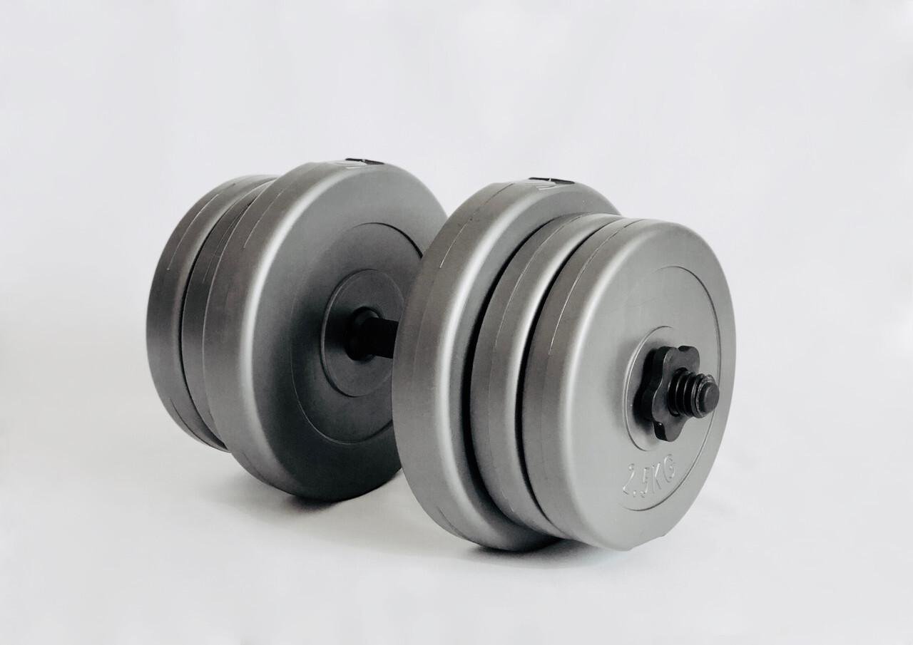 Гантели WCG в пластике 2х20 кг Серый (305824599111) - фото 3 Гантели WCG в пластике 2х20 кг Серый (305824599111) - фото 3