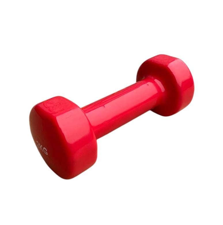 Гантель для фитнеса Generation Fitness FF51D3B с виниловым покрытием 2 кг Красный (FF51D3B-2kg red) - фото 1 Гантель для фитнеса Generation Fitness FF51D3B с виниловым покрытием 2 кг Красный (FF51D3B-2kg red) - фото 1