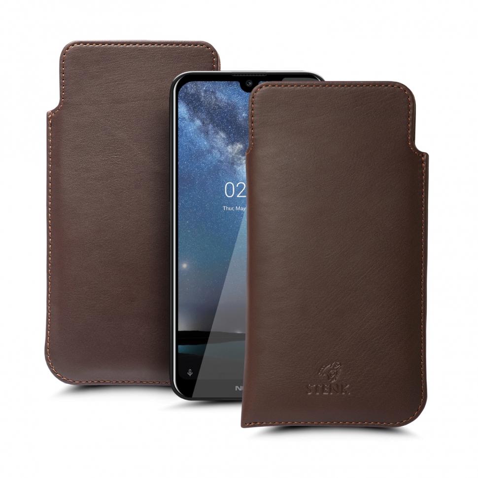 Футляр Stenk Elegance для Nokia 2.2 Коричневый (66280)