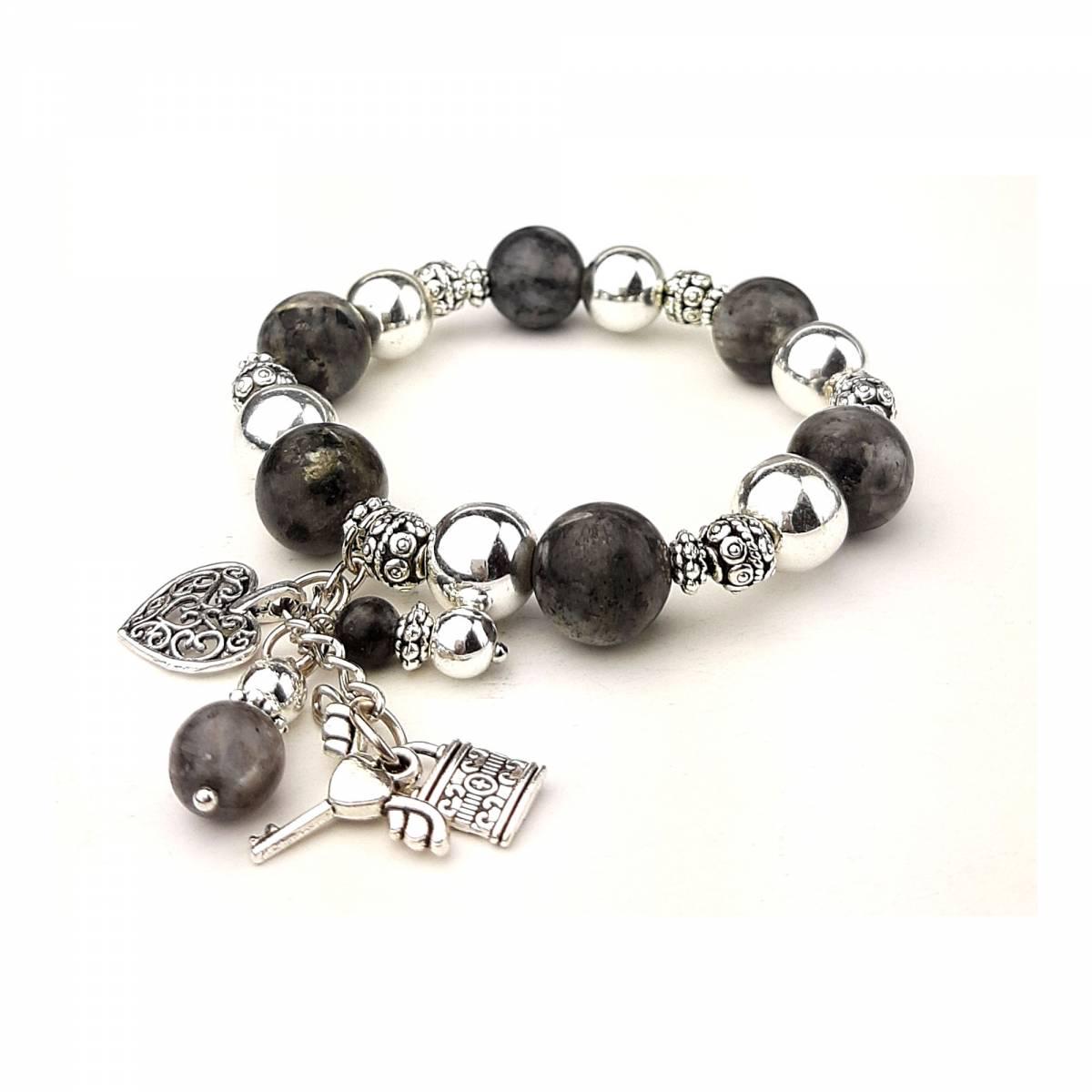 Браслет DARSANA Все в твоих руках из натурального камня лабрадор (DRSU005262)