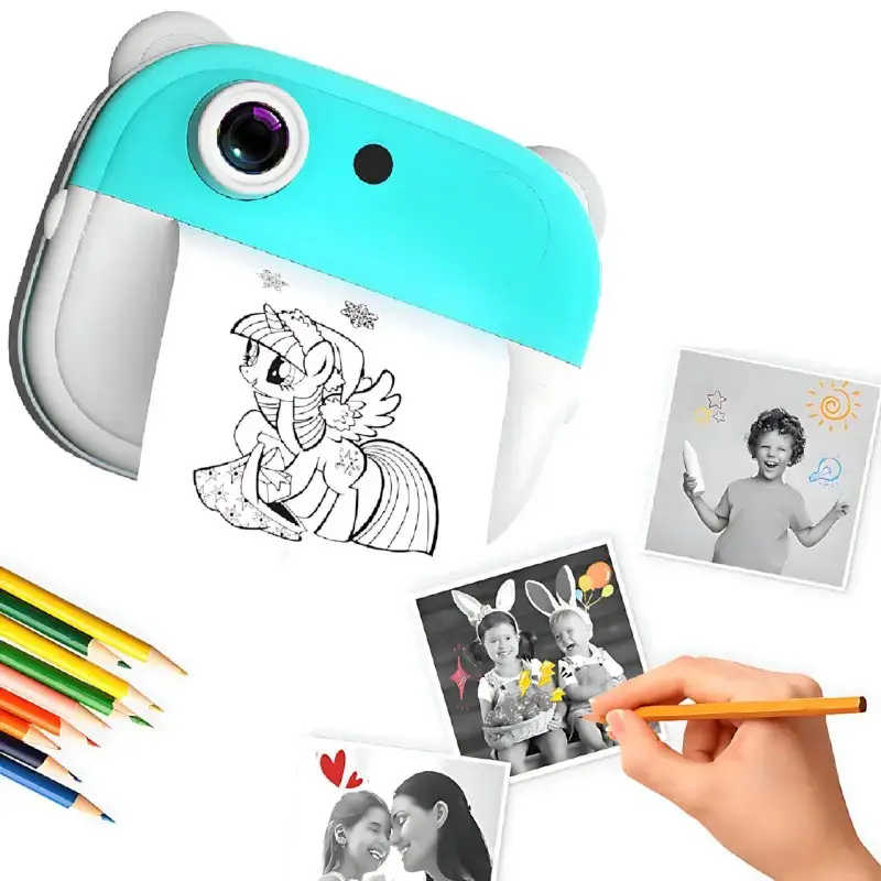 Фотоапарат миттєвого друку USB + 1 рулон паперу Q9 (25491187) - фото 7 Фотоапарат миттєвого друку USB + 1 рулон паперу Q9 (25491187) - фото 7