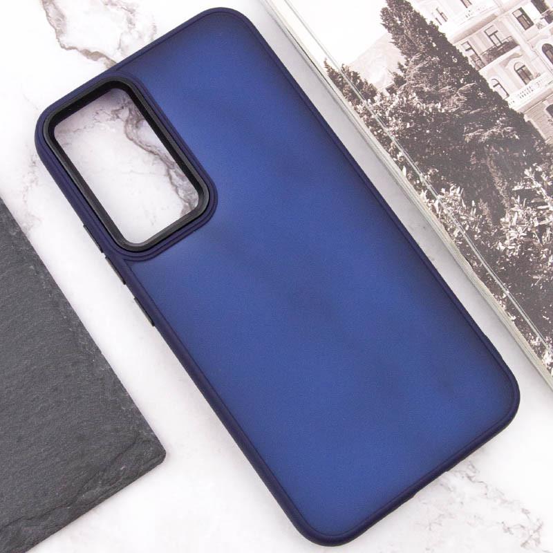 Противоударный Чехол Epik для Samsung Galaxy A52 4G / A52 5G / A52s Lyon Frosted TPU+PC Navy Blue - фото 4