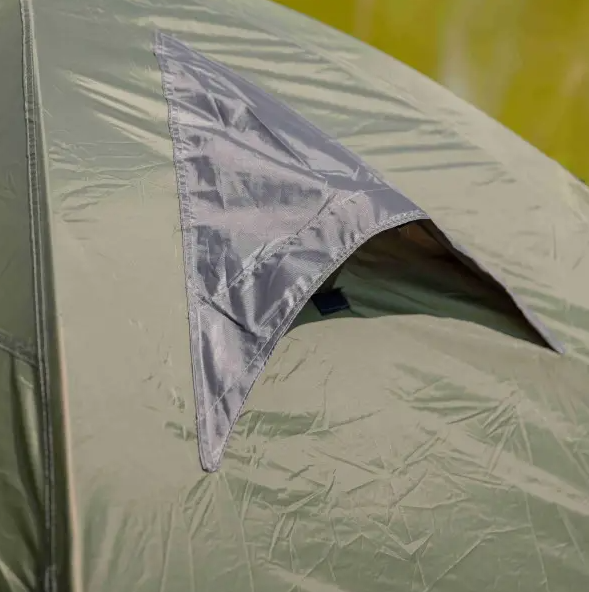 Палатка туристическая двухместная ветрозащитная 210х160х120 см Зеленый (LU-017) - фото 12
