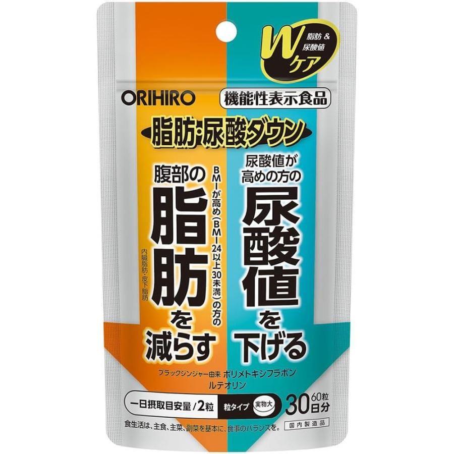 Комплекс для уменьшения жира и уровня мочевой кислоты Orihiro Fat and Uric Acid Reduction 60 таблеток Комплекс для уменьшения жира и уровня мочевой кислоты Orihiro Fat and Uric Acid Reduction 60 таблеток