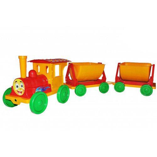 Паровозик-конструктор с 2-мя вагонами (114978)