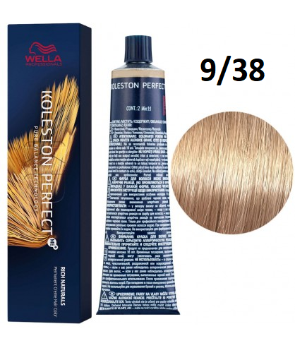 Краска для волос Wella Professionals Koleston Perfect ME+ Rich Naturals 9/38 Lichtblond gold-perl 60 мл - фото 2