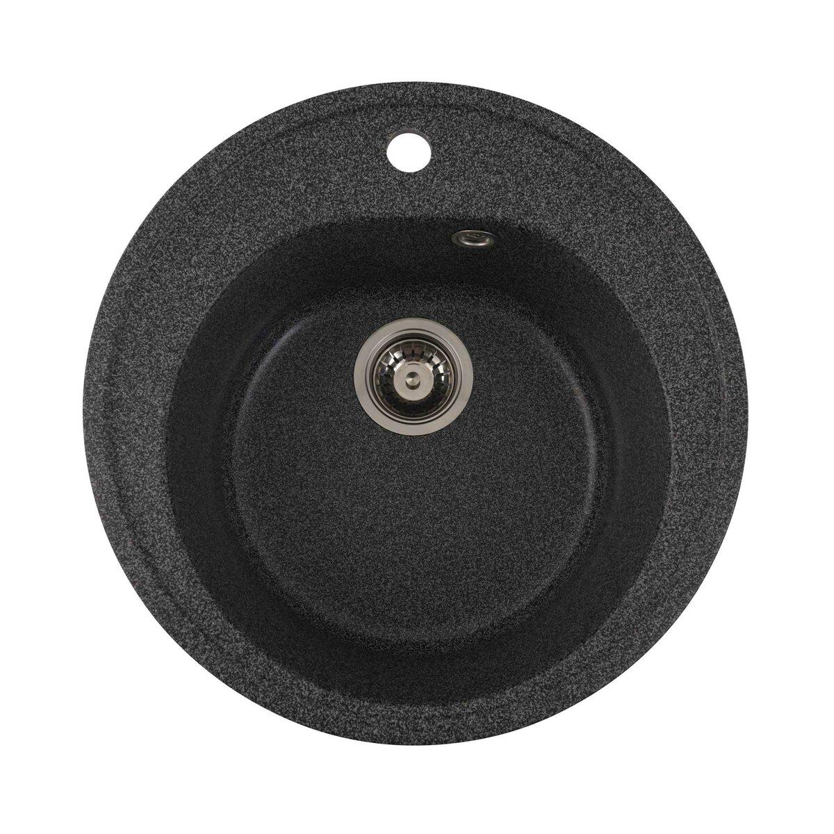 Мийка для кухні гранітна Platinum 510 LUNA Графітовий (PLTM-SP000025054)