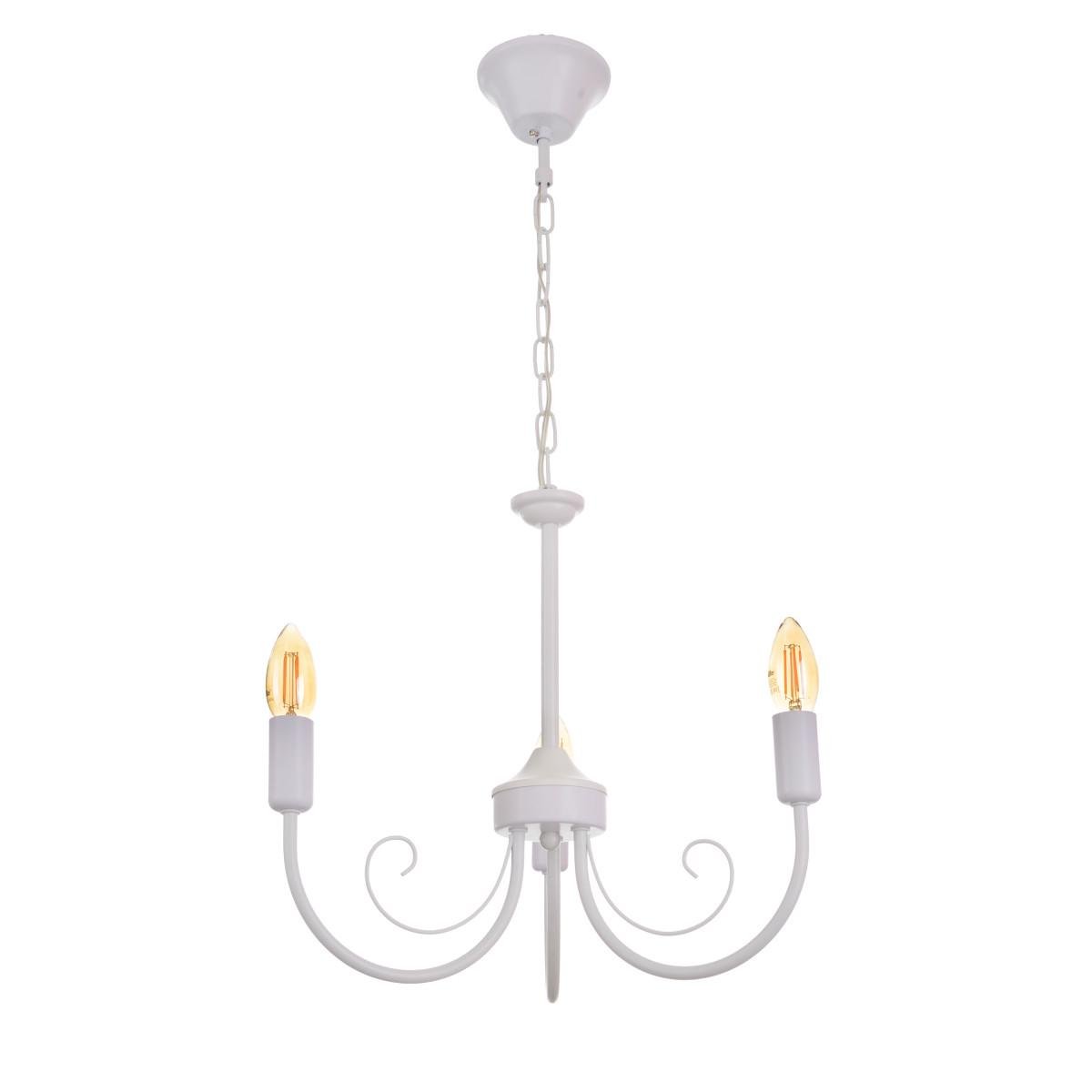 Люстра Brille свічка BKL-726S/3 E14 WH 3 лампочки