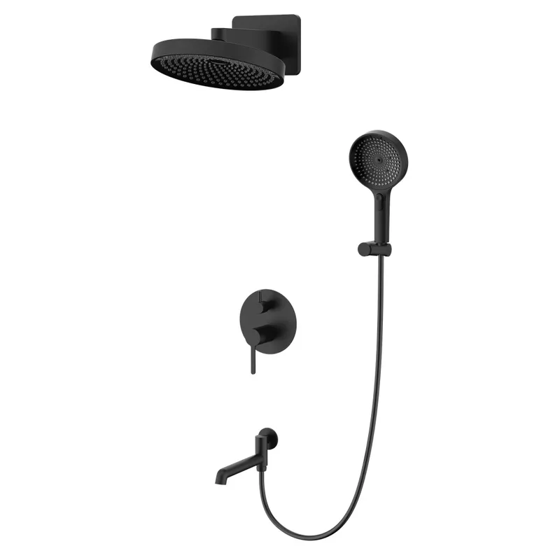 Душевая система встроенная Koer KB-66029-05 3 функции Черный (KR5492)