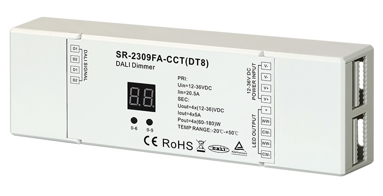 Дыммер LED SR-2309FA-CCT DALI DT8 (17704)