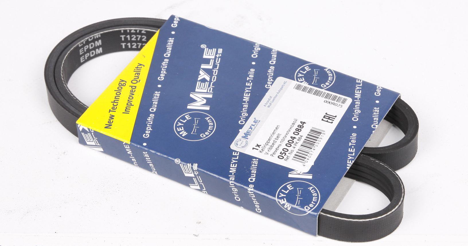 Ремень генератора Meyle BMW X5 E53 3.0D 03-/Opel Astra G 1.7TD-00 4PK884- 050 004 0884