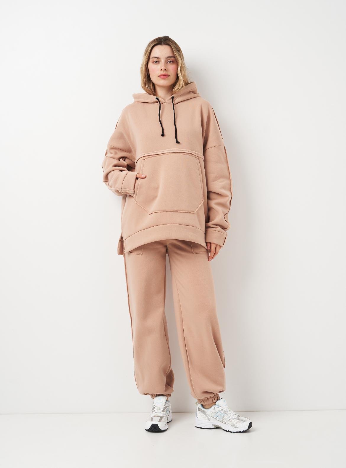 Спортивный костюм утепленный Вилена женский р. 60 Бежевый (2288073129) - фото 2 Спортивный костюм утепленный Вилена женский р. 60 Бежевый (2288073129) - фото 2