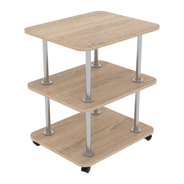 Стол журнальный на колесиках Континент ТМ-4 55х45х70 см Дуб сонома (28177849) Стол журнальный на колесиках Континент ТМ-4 55х45х70 см Дуб сонома (28177849)