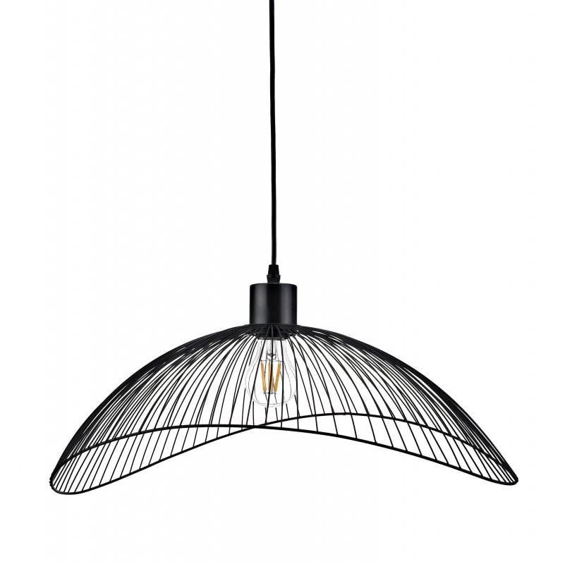 Світильник стельовий одинарний GTV RETO 1 E27 IP20 Ø 40 см Чорний (27550985)