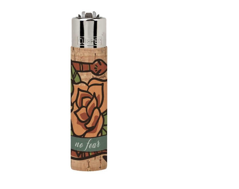 Зажигалка Clipper Cork Cover Dead Flowers 2