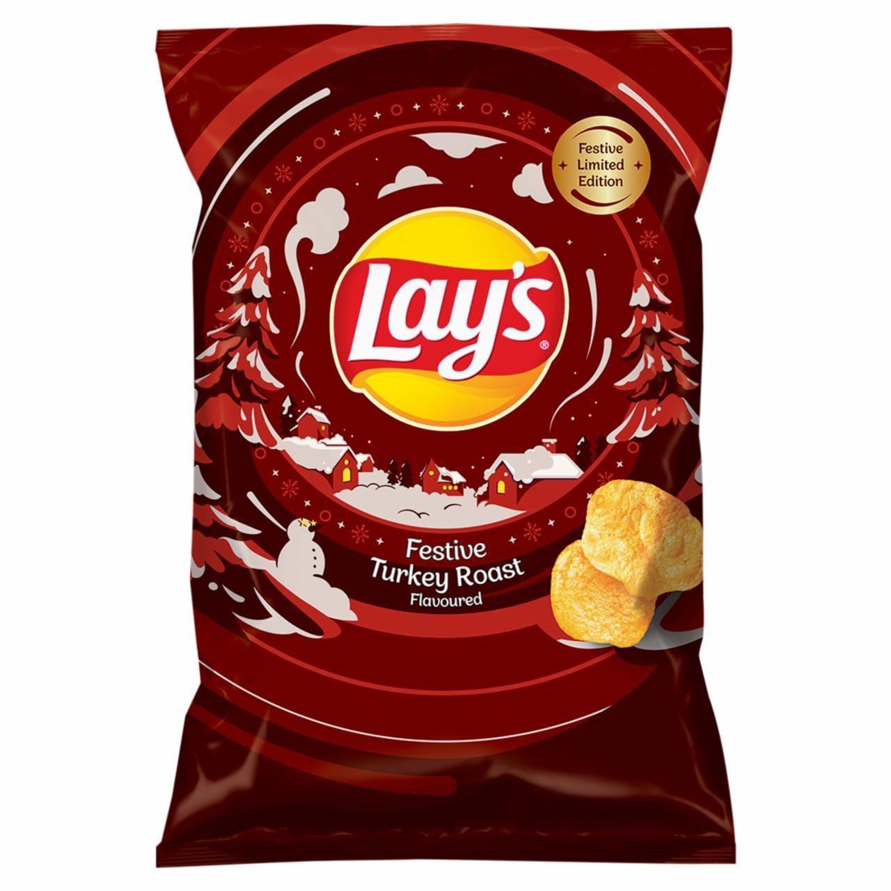 Чипсы Lay's Festive Turkey Roast со вкусом запеченной индейки 130 г (2364179901)