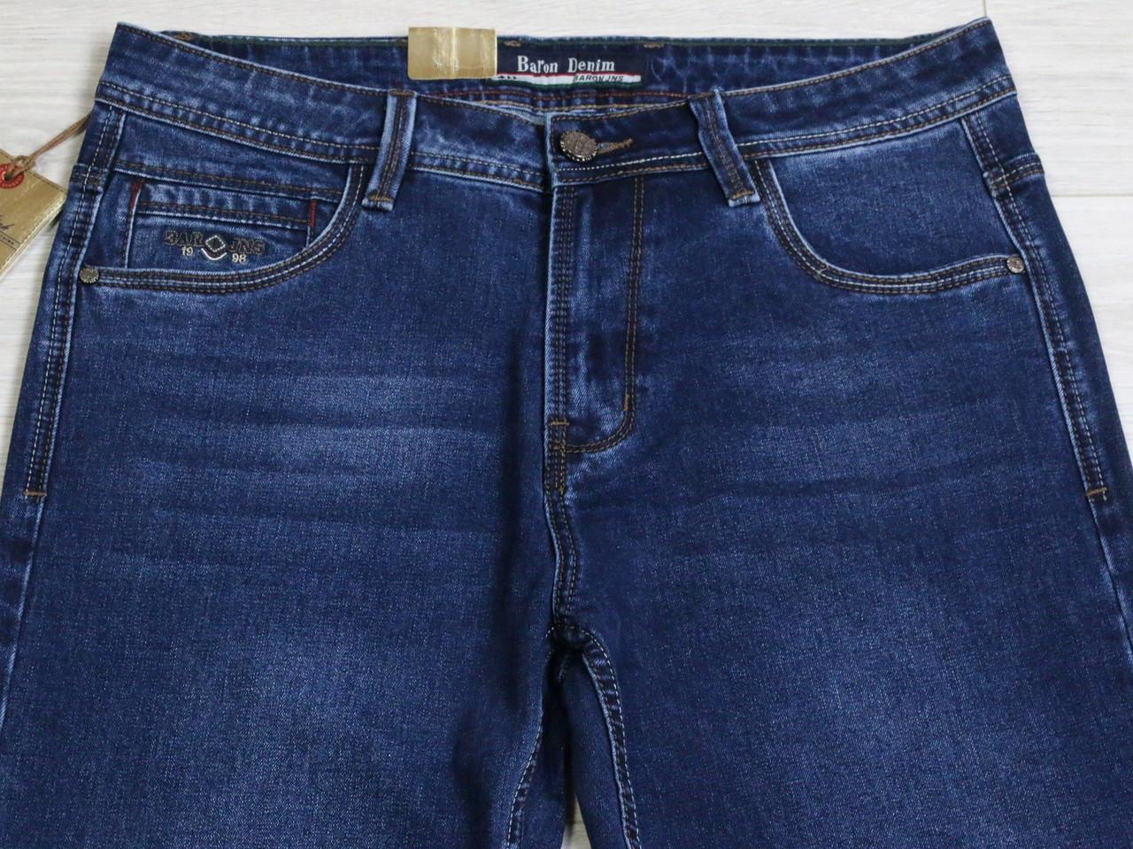 Джинсы мужские демисезонные Baron 9583 классические с ровным кроем р. 36 (2761156845) - фото 3