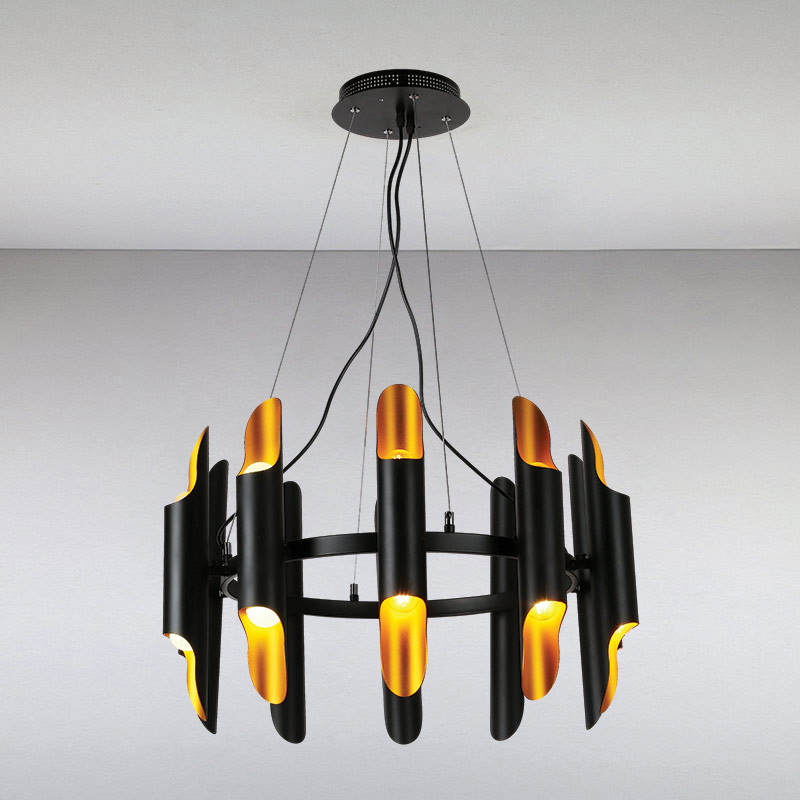 Люстра Light House LS-13319-10 BK GD Чорний