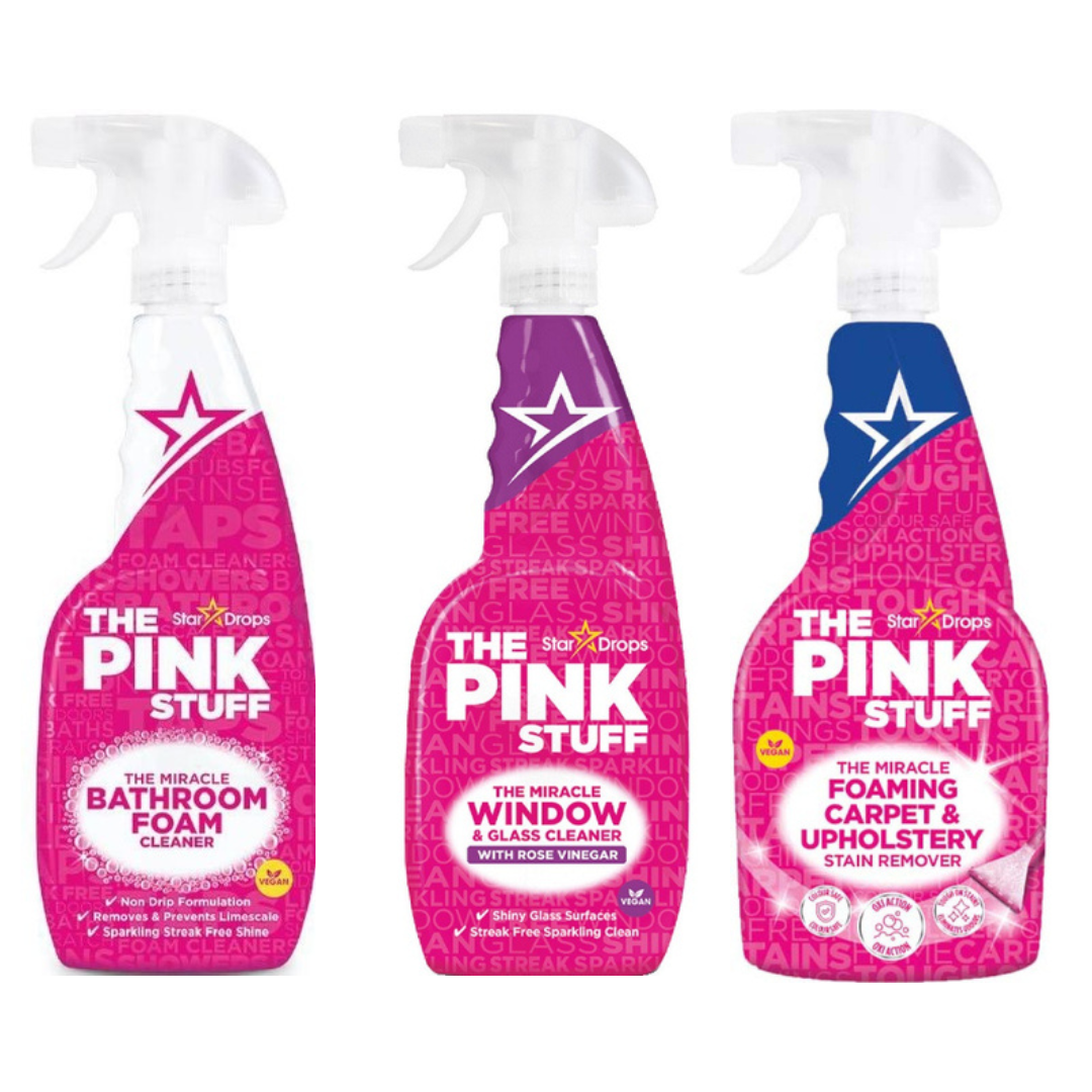 Набір миючих засобів Pink Stuff для килим/диван/скло/піна (26755724)