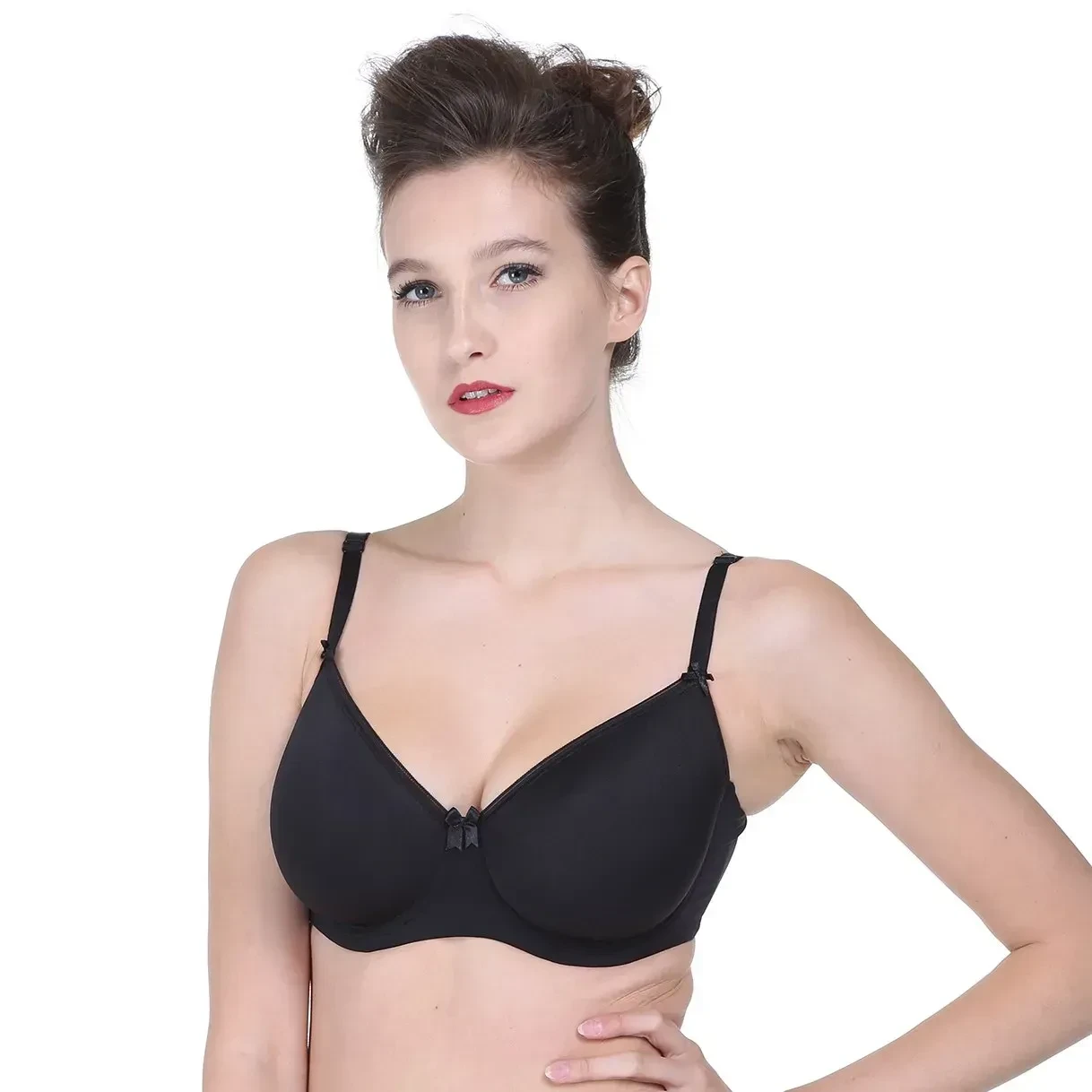 Бюстгальтер-спейсер Lanny mode 3014k с формованной чашкой  90D Черный (3014к)