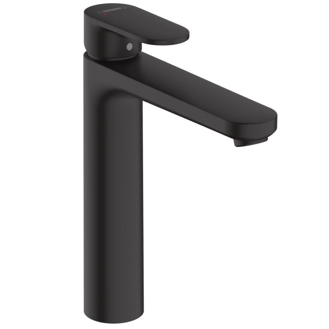 Змішувач для раковини Hansgrohe Vernis Blend з донним клапаном латунь Чорний матовий (71552670)