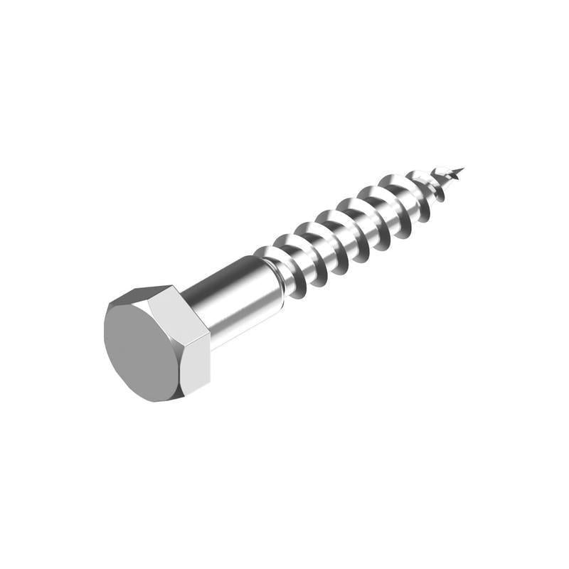 Шуруп для дерева Metalvis 8х110 мм DIN571 оцинкований під ключ 13 мм шестигранна головка 100 шт. (20620000020680A120)