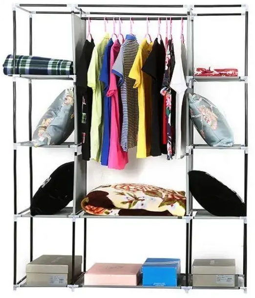 Шкаф тканевый STORAGE WARDROBE 88130 130х45х175 см Бордовый (28208500) - фото 5