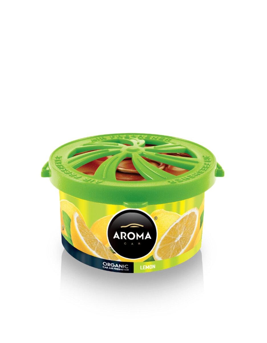 Ароматизатор для автомобилей Aroma Car Organic Green Tea Lemon гелевый 40 г