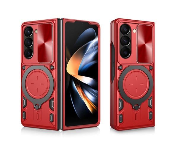 Чехол-накладка Omeve Magnetic Ring для Samsung Galaxy Z Fold5 Красный Чехол-накладка Omeve Magnetic Ring для Samsung Galaxy Z Fold5 Красный