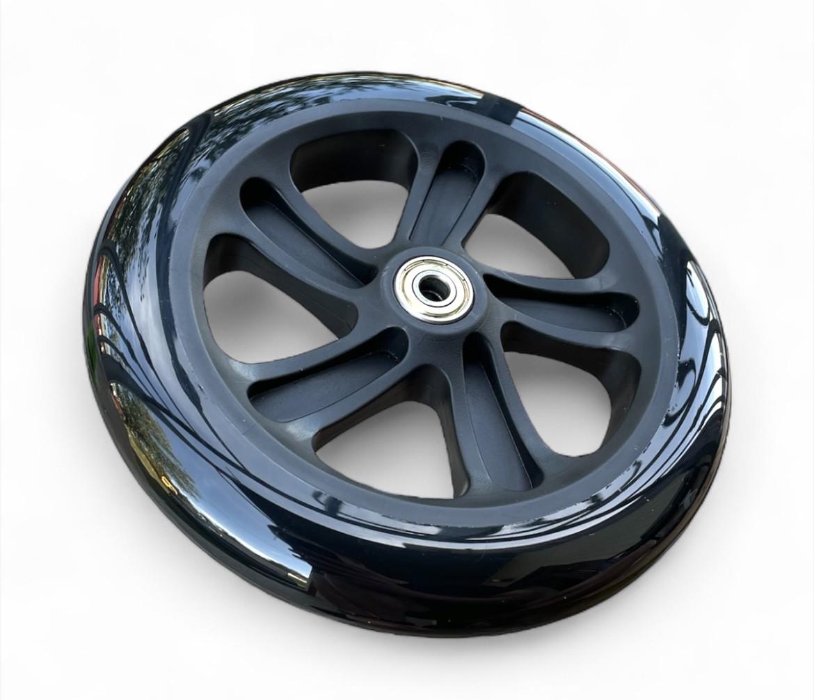 Колесо для самоката PU з підшипниками 608 180х30 мм Чорний - фото 3